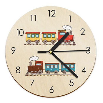 WOODEN WALL CLOCK FOR CHILDREN
