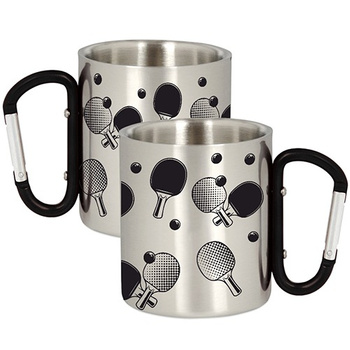 METAL MUG FOR TENNIS PLAYERS TABLE TENNIS