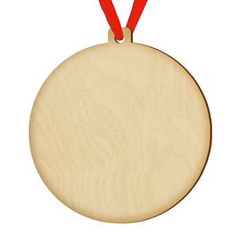 Wooden bauble for the Christmas tree