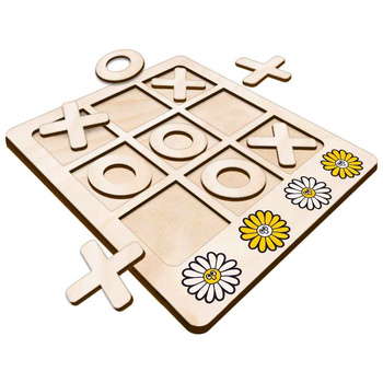 TIC TACK TOE GAME DAISY FLOWER