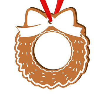 Wooden bauble for the Christmas tree