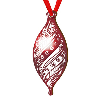 Wooden bauble for the Christmas tree