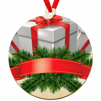 Wooden bauble for the Christmas tree