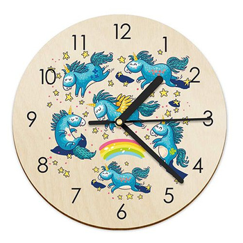 WOODEN WALL CLOCK FOR CHILDREN
