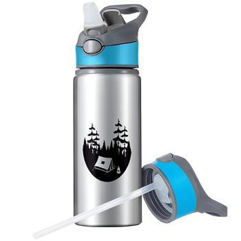 MUG SPORTS BOTTLE WATER BOTTLE WITH STRAW WITH HANDLE SURVIVAL 