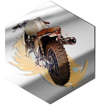  MIRROR DECORATIVE PANEL FOR THE WALL HEXAGON 