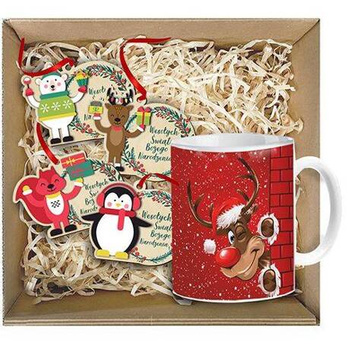 BASKET GIFT SET FOR SANTA'S DAY CHRISTMAS GIFT CHRISTMAS TREE CHRISTMAS BOX