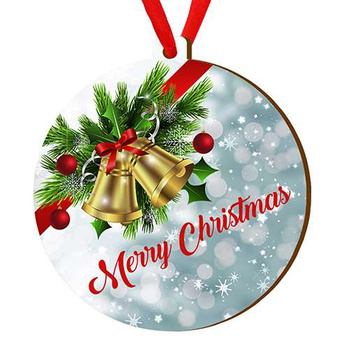 Wooden bauble for the Christmas tree