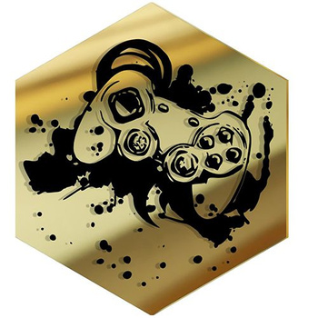  MIRROR DECORATIVE PANEL FOR THE WALL HEXAGON 