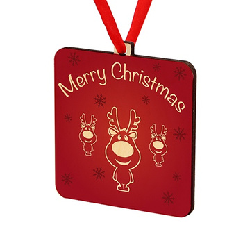 Wooden bauble for the Christmas tree