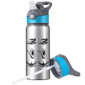 MUG SPORTS BOTTLE WATER BOTTLE WITH STRAW WITH HANDLE SURVIVAL 
