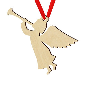 Wooden bauble for the Christmas tree