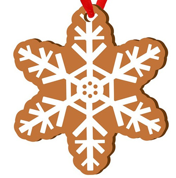 Wooden bauble for the Christmas tree