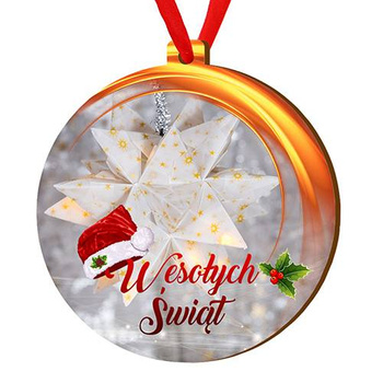 Wooden bauble for the Christmas tree