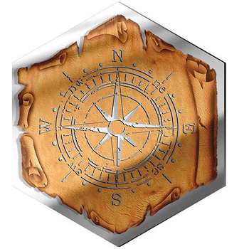  MIRROR DECORATIVE PANEL FOR THE WALL HEXAGON 