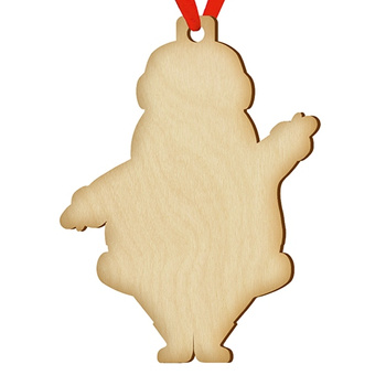 Wooden bauble for the Christmas tree