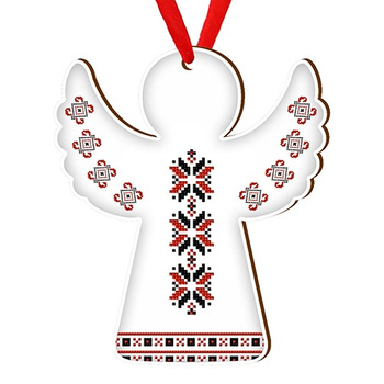 Wooden bauble for the Christmas tree