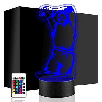 LED BASKETBALL PLAYER 3D NIGHT LAMP + REMOTE 