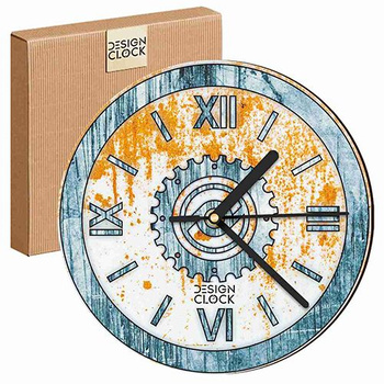 WALL CLOCK WOODEN IRON