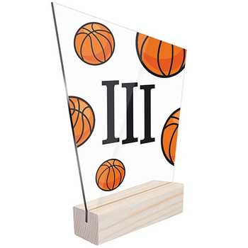 3rd place Sports statuette basketball for basketball players teams