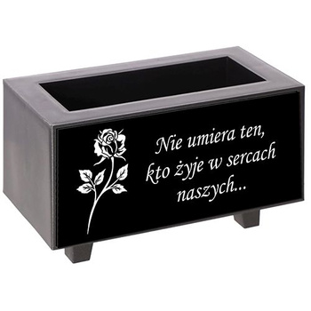 FLOWER POT FOR GRAVE ALL SAINTS CEMETERY HEART CROSS CANDLE