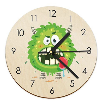 WOODEN WALL CLOCK FOR CHILDREN