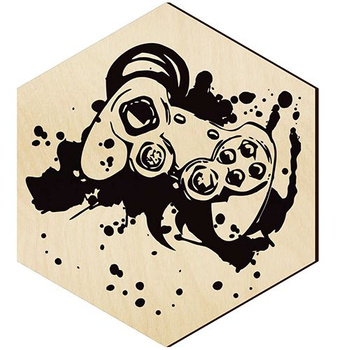  WOODEN DECORATIVE PANEL FOR A WALL HEXAGON