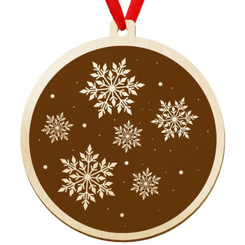 Wooden bauble for the Christmas tree