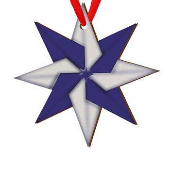 Wooden bauble for the Christmas tree