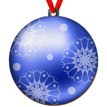 Wooden bauble for the Christmas tree