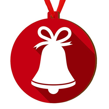 Wooden bauble for the Christmas tree