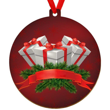 Wooden bauble for the Christmas tree