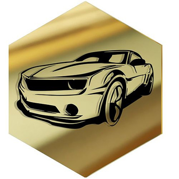  MIRROR DECORATIVE PANEL FOR THE WALL HEXAGON 