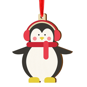 Wooden bauble for the Christmas tree