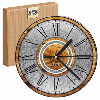  WALL CLOCK WOODEN CONCRETE