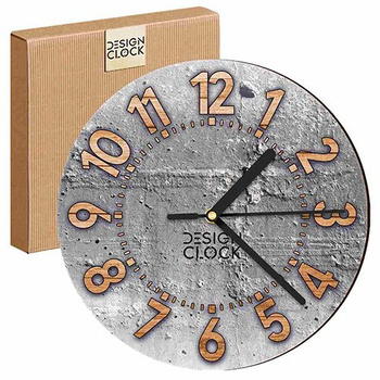  WALL CLOCK WOODEN CONCRETE