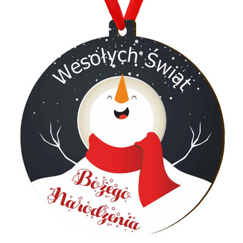 Wooden bauble for the Christmas tree