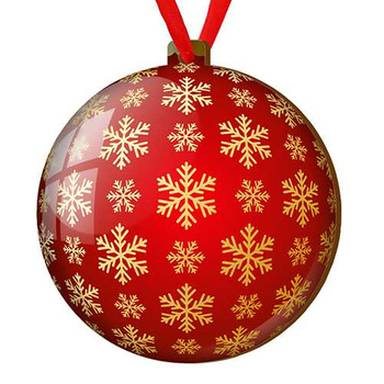 Wooden bauble for the Christmas tree