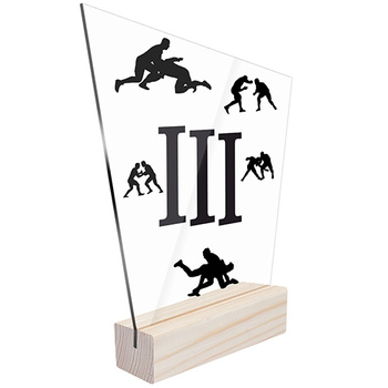 3rd place Sports statuette wrestling for a wrestler