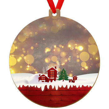 Wooden bauble for the Christmas tree