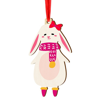 Wooden bauble for the Christmas tree