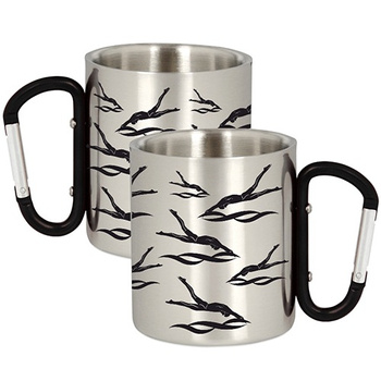 METAL MUG FOR JUMPER JUMPING INTO THE WATER