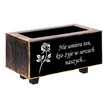 FLOWER POT FOR GRAVE ALL SAINTS CEMETERY HEART CROSS CANDLE