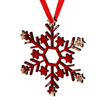 Wooden bauble for the Christmas tree