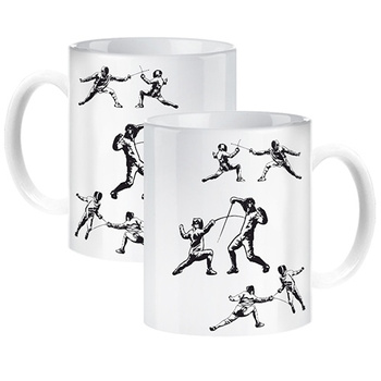 Fencing mug for a fencer