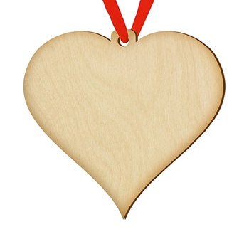 Wooden bauble for the Christmas tree