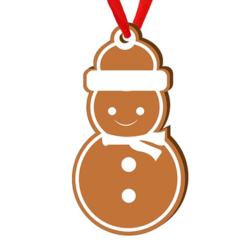 Wooden bauble for the Christmas tree