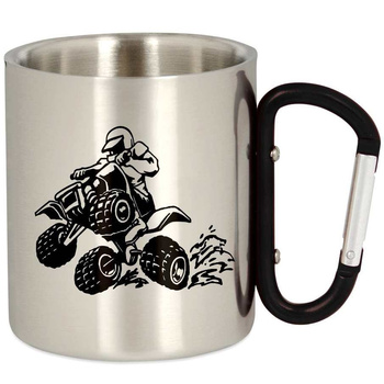 METAL TOURIST QUAD MUG WITH CARABINER