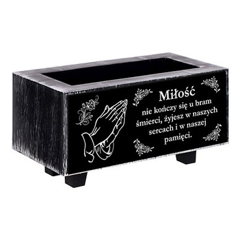 FLOWER POT FOR GRAVE ALL SAINTS CEMETERY HEART CROSS CANDLE