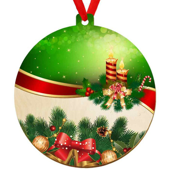 Wooden bauble for the Christmas tree